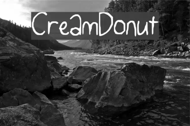CreamDonut Шрифта examples