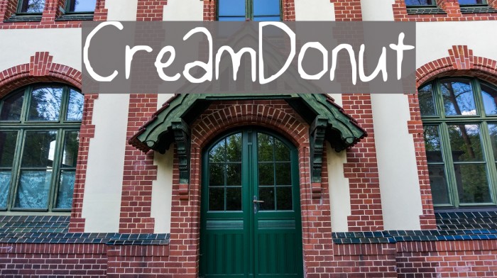CreamDonut Font examples