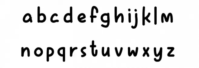 CreamShoes Schriftart Kleinbuchstaben