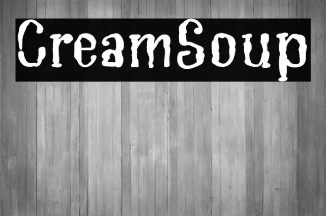 CreamSoup Font examples