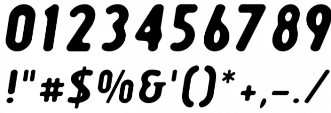 Creambold Font OTHER CHARS