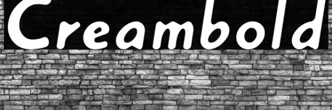 Creambold Font examples