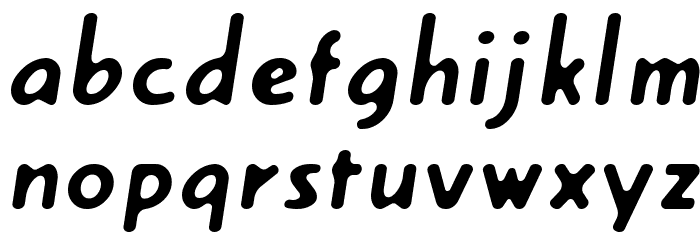 Creambold Font LOWERCASE