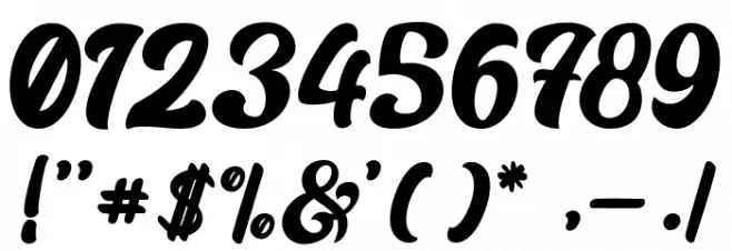 Creamer Font OTHER CHARS