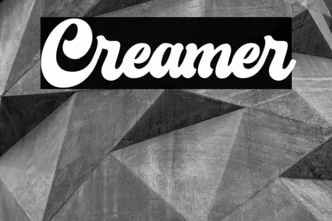 Creamer Font examples