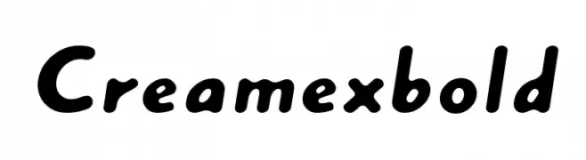 Creamexbold  font caratteri gratis