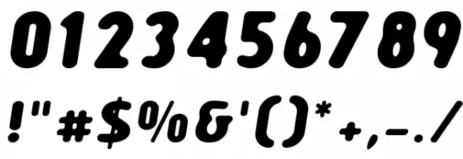 Creamexbold Font Alte caractere