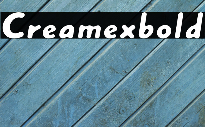 Creamexbold Font examples