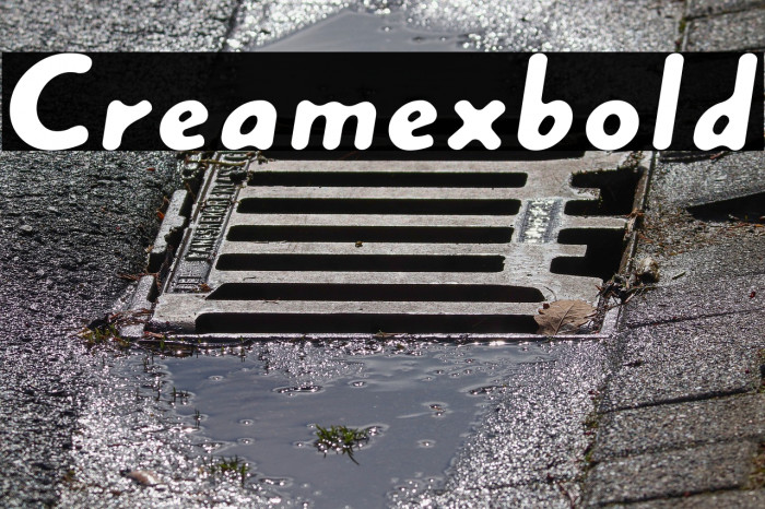 Creamexbold Font examples