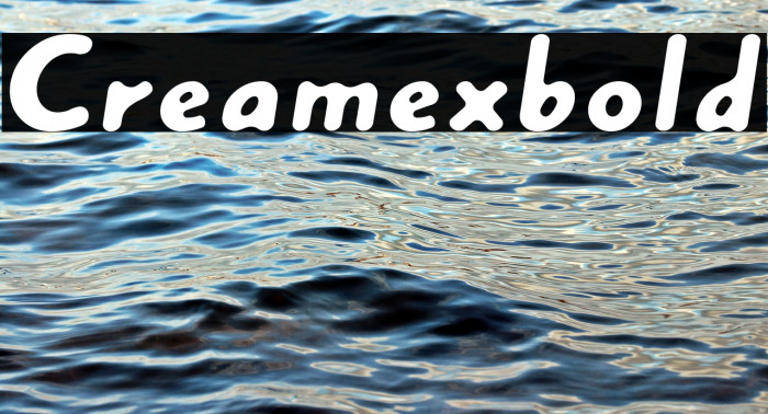 Creamexbold Font examples