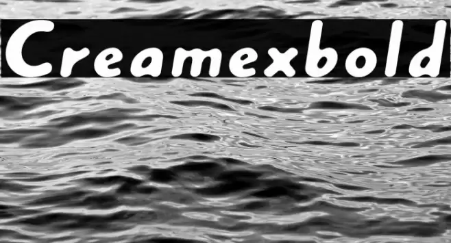 Creamexbold Font examples