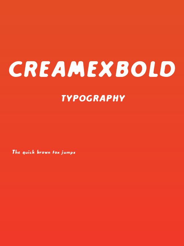 Creamexbold Poster