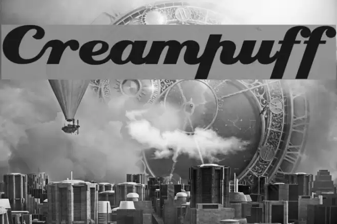 Creampuff Font examples