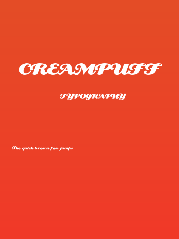 Creampuff Poster