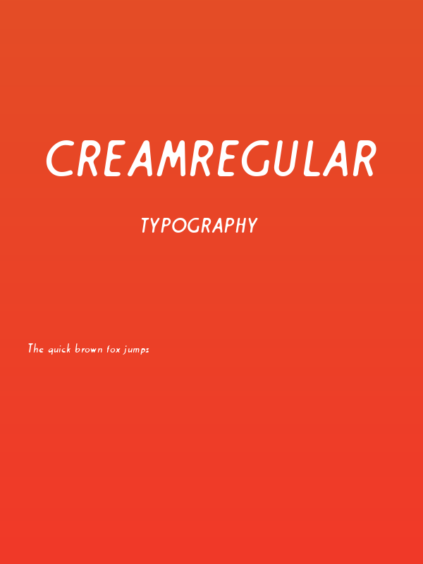 Creamregular Poster