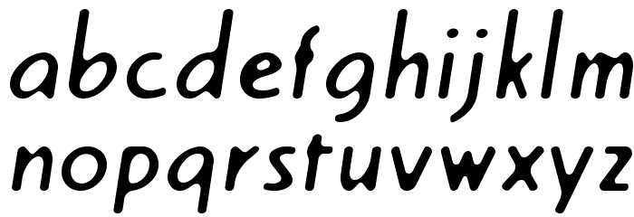Creamregular Font LOWERCASE