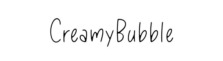 Creamy Bubble  Fuentes Gratis Descargar