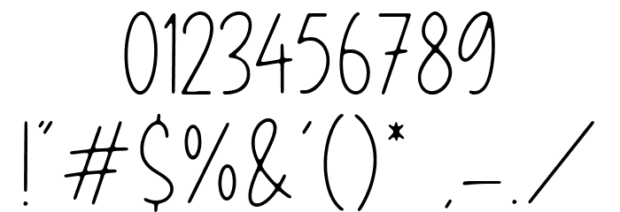 Creamy Bubble Font OTHER CHARS