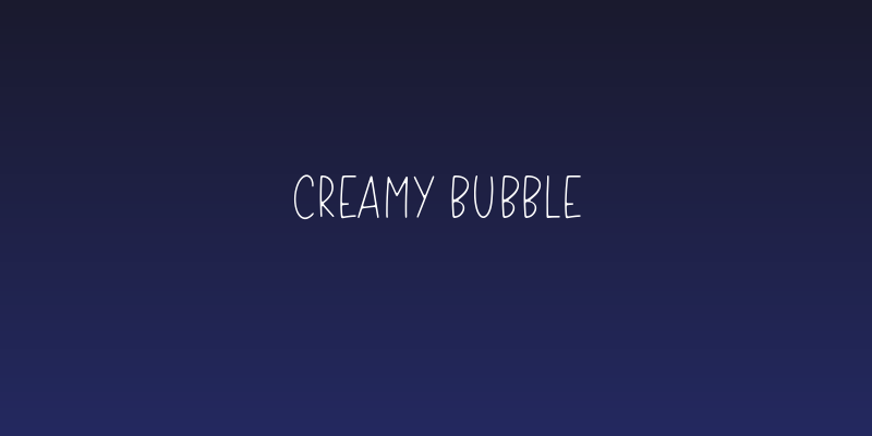 Creamy Bubble Social Header