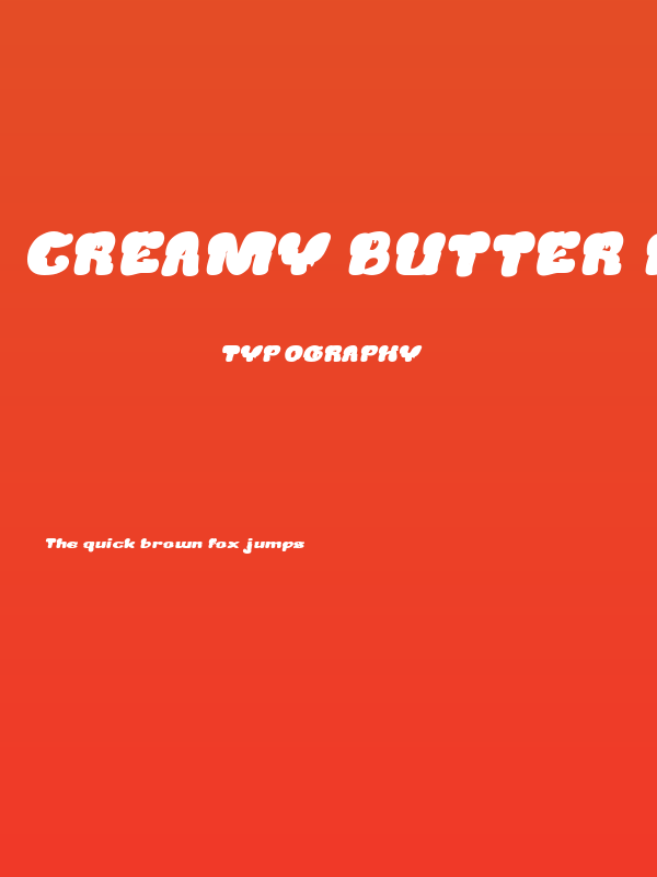 Creamy Butter Bold Italic Poster