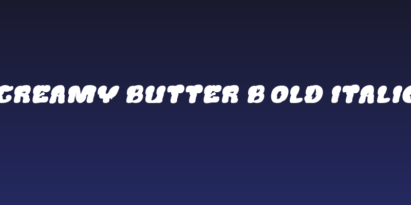 Creamy Butter Bold Italic Social Header