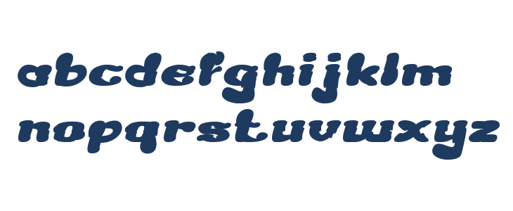 Creamy Butter Bold Italic Lowercase