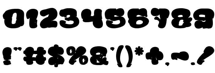 Creamy Butter Bold Font OTHER CHARS