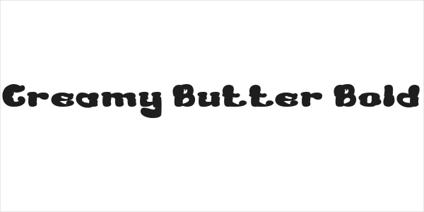 Creamy Butter Bold Logo
