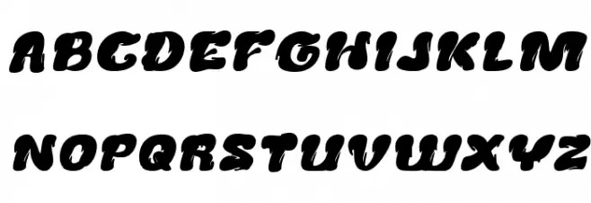 Creamy Butter Italic Caratteri MAIUSCOLE