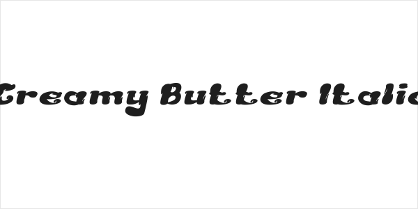 Creamy Butter Italic Logo