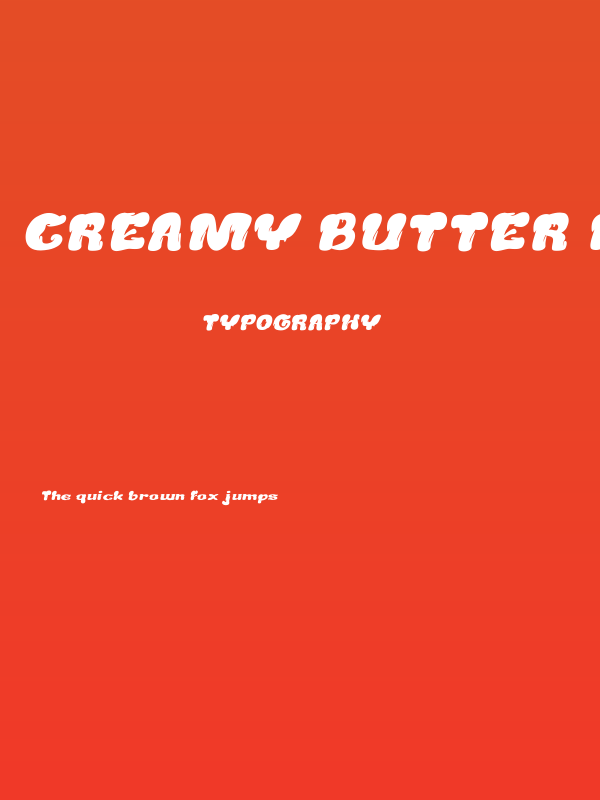Creamy Butter Italic Poster