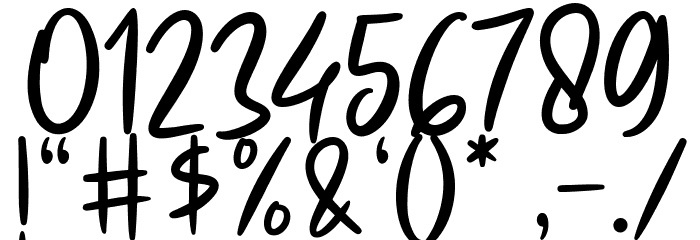 Creamy Buttermilk Font OTHER CHARS