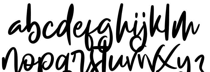 Creamy Buttermilk Font LOWERCASE
