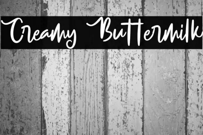 Creamy Buttermilk Font examples