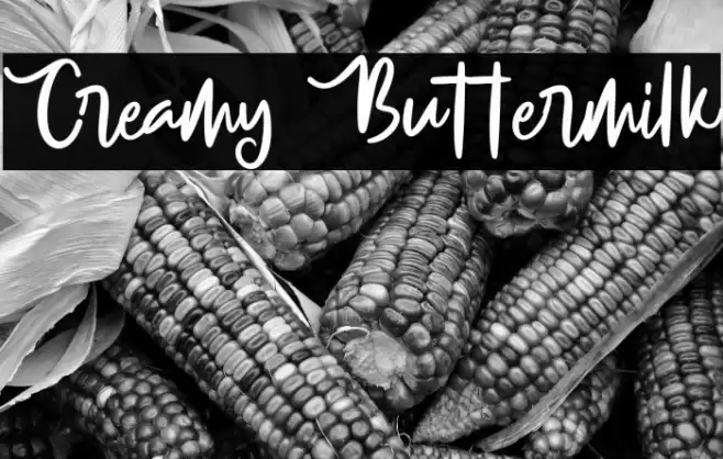 Creamy Buttermilk Font examples