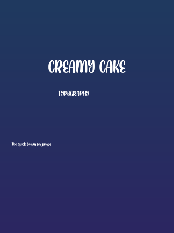 Creamy Cake Poster