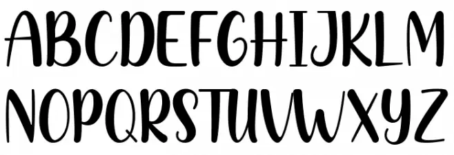 Creamy Chocolate Font UPPERCASE