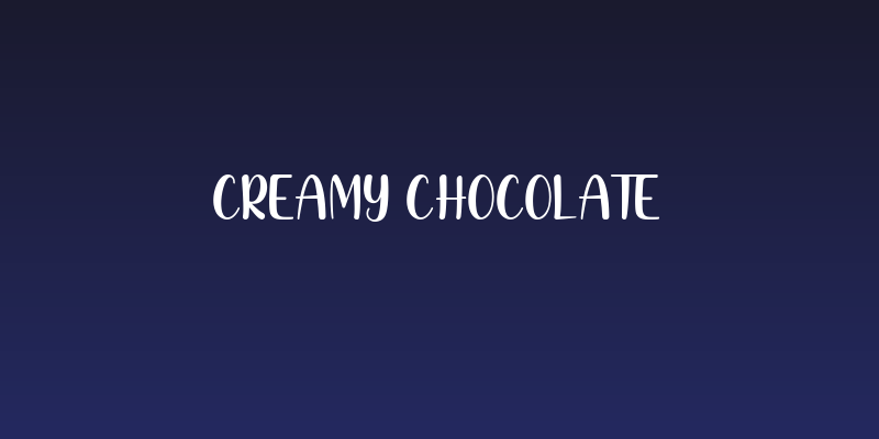 Creamy Chocolate Social Header