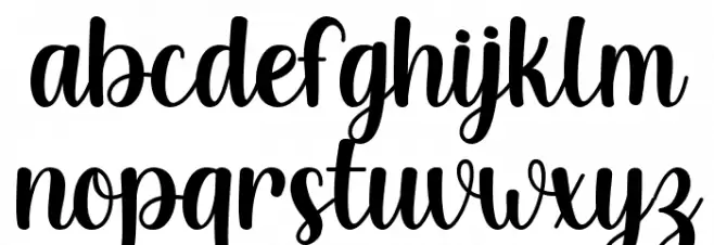 Creamy Chocolate फ़ॉन्ट लोअरकेस