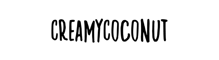 Creamy Coconut  नि: शुल्क फ़ॉन्ट्स डाउनलोड