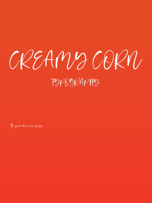 Creamy Corn Poster