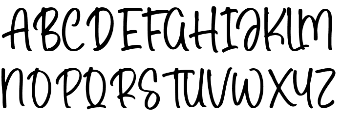 Creamy Dough Font UPPERCASE