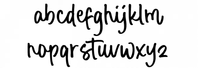Creamy Dough Schriftart Kleinbuchstaben