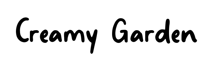 Creamy Garden  Frei Schriftart Herunterladen