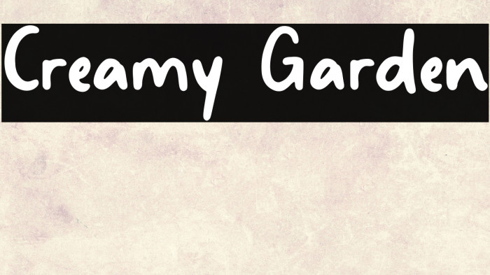 Creamy Garden Example 1