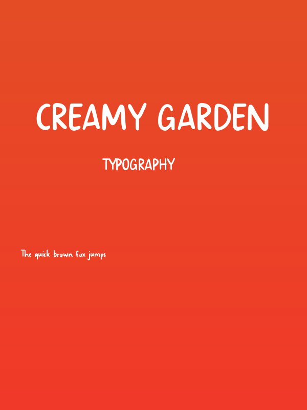 Creamy Garden Poster