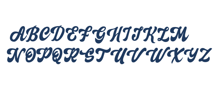 Creamy Garlic Script Uppercase