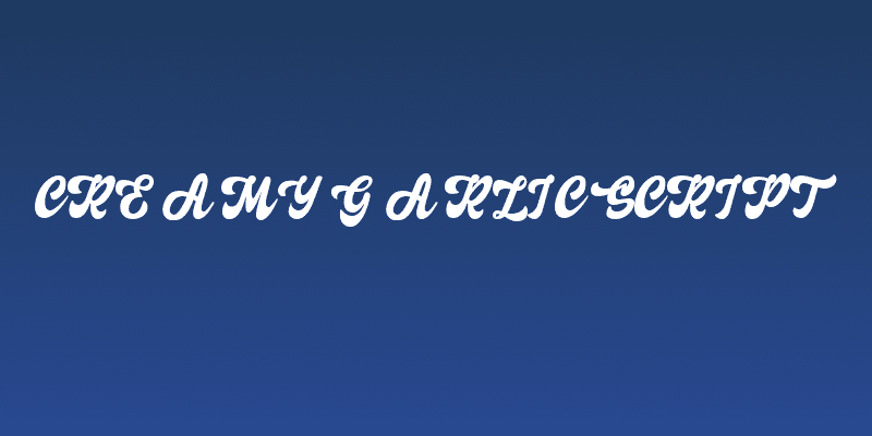 Creamy Garlic Script Social Header