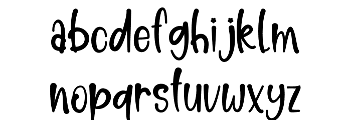 Creamy Latte Font LOWERCASE