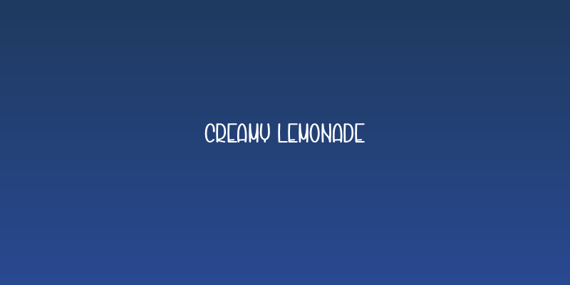 Creamy Lemonade Social Header